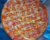 Foto langkah ke 7 dari resep Pizza Jagung Sosis.