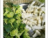 A picture of step 1 of Mixed Veggies Using Oyster sauce.