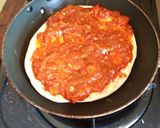 A picture of step 6 of Vegetarian pizza #baking contest.