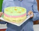 Foto langkah ke 13 dari resep Fruit Pudding Cake (puding busa).