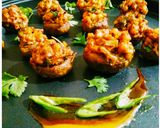 A picture of step 8 of Saucy shrimp stuffed mushrooms.