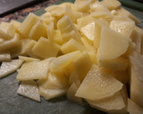 Foto del paso 1 de la receta: Tortilla express de patata y salmón ahumado