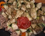 Töltött cukkini darált hússal sok sajttal 🥂🥂 recept fázis 3 fotója