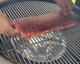 A picture of step 3 of Smoked St. Louis Style Ribs on the Kamado Joe.