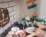 तिरंगा भाखरी पिज़्ज़ा रेसिपी चरण 3 फोटो