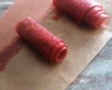 Szárított epertekercs (cukormentes) recept fázis 1 fotója