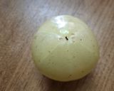 A picture of step 1 of Amla murabba.