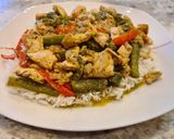 Foto del paso 5 de la receta: Pollo frito con cebolla y pimientos