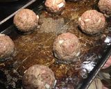 A picture of step 9 of Scratch Spaghetti and Cheese Stuffed Meatballs .