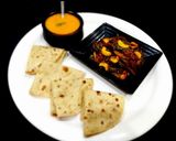 A picture of step 6 of Kaju Karela Sabji.