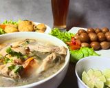 Foto langkah ke 7 dari resep Soto dan Sup Ayam Kampung ala Pak Min Klaten.