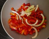 A picture of step 2 of Tuna, Red Bell Pepper, Onion, and Hard-Boiled Egg Empanada.