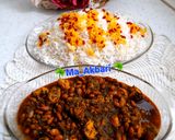 عکس مرحله 6 از دستور 🌺خورش قورمه سبزی با لوبیاچیتی🤩