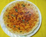 A picture of step 4 of Karari Rumali roti.