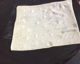A picture of step 6 of Spinech cheese cigar roll.