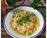 Hình bước làm 5 của món Cơm rang Cà ri với Tôm, sữa dừa #cleaneating