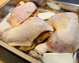 Májjal töltött csirkecomb recept fázis 3 fotója