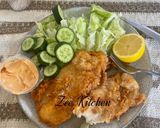 A picture of step 4 of Basa Fish Cakes with long Island sauce.