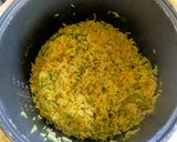 A picture of step 4 of Green Pigeon Pulao.