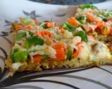 A picture of step 5 of Noodles pizza.