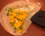 A picture of step 9 of Traditional Taiwanese Egg Pancake (Dan Bing).