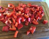 Une image de l'étape 5 de Flan d'endives caramélisées aux tomates, poivron, jambon cru et fromage frais.
