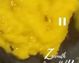 A picture of step 1 of Bombay Ice Halwa or Mahim Halwa.