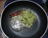 A picture of step 3 of Mooli ki sabzi.