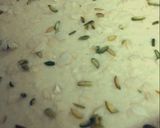 A picture of step 1 of Coconut Basbousa (semolina cake).