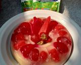 Foto langkah ke 7 dari resep Puding Buah Creamy Matcha.