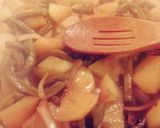 Foto del paso 9 de la receta: Hu3raz♡Chuletas en Chile Colorado con Nopalitos y Papas