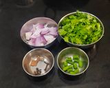 A picture of step 1 of Leftover Coriander Rice /Pulao.