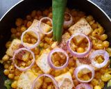 A picture of step 10 of Kabuli Matar Paneer Curry.