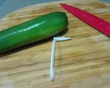 Foto del paso 10 de la receta Crema de calabacín con espaguetis y zanahoria