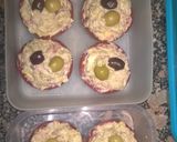 Foto del paso 11 de la receta: Tomates rellenos con atún, papas, aceitunas negras y verdes, huevos y Mayoliva