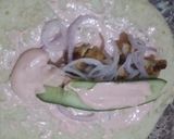 A picture of step 6 of Chicken roll with tortilla.