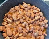 A picture of step 4 of Chicken Karahi 🧡.