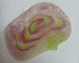 A picture of step 5 of Colourful chocolate coconut gujiya.