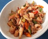 Foto langkah ke 5 dari resep Oseng Cumi Asin.