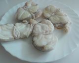 Foto del paso 9 de la receta Rape con salsa de hígado de rape, calabacín y puerro
