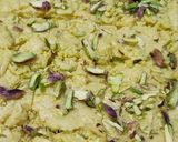 A picture of step 1 of Shahi Mysore pak.