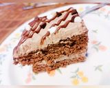 A picture of step 6 of Double chocolate square cake.