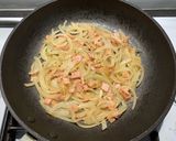 A picture of step 2 of Pan Fried Onion Bacon Cheese Flatbread.