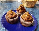 Csokoládés cupcake tönkölybúza lisztből recept fázis 8 fotója