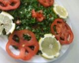 A picture of step 2 of Tabbouleh.
