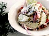 Creamy Cucumber and Tomato Salad