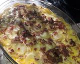 Foto del paso 5 de la receta: Mil hojas de papas, crema y jamón crudo