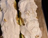 Vegán töltött cukkini recept fázis 6 fotója