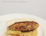 Foto langkah ke 4 dari resep Pork and Egg Sandwich.