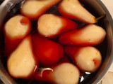 Pere al vino rosso